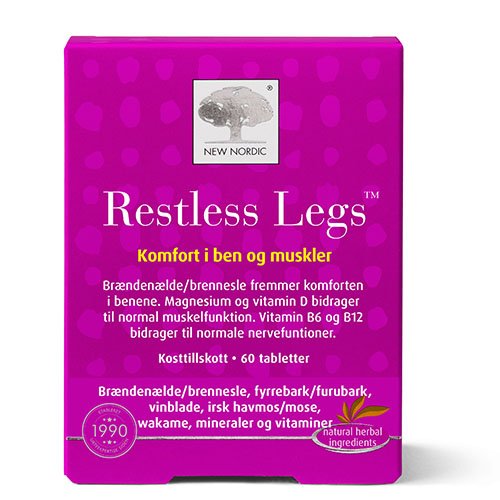 Kojų komfortui Raumenims ir normaliai venų funkcijai NEW NORDIC RESTLESS LEGS, 60 tab. | Mano Vaistinė