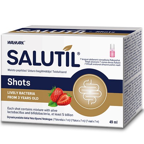 Probiotikai su vitaminais SALUTIL SHOTS, 7 vnt. | Mano Vaistinė