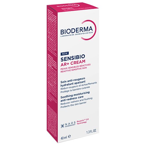 'Drėkinantis ir raminantis kremas raustančiai, jautriai odai  Kremas raustančiai, jautriai odai BIODERMA SENSIBIO AR+, 40 ml | Mano Vaistinė