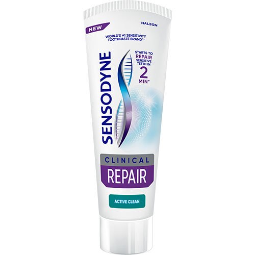 Su fluoru Dantų pasta SENSODYNE CLINICAL REPAIR ACTIVE CLEAN, 75 ml  | Mano Vaistinė