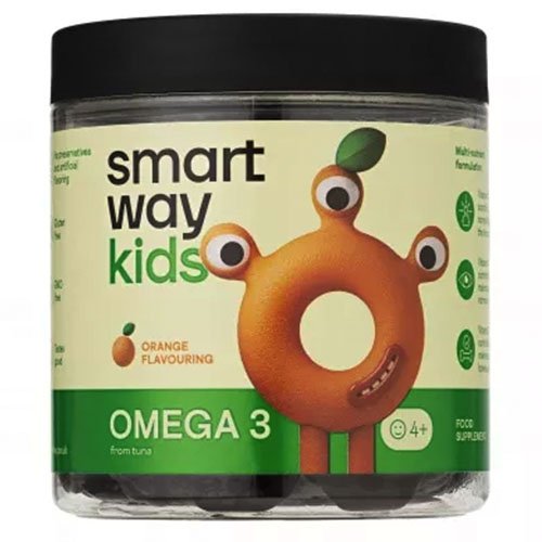 Omega 3 vitaminų kompleksas SMART WAY KIDS, 60 guminuktų | Mano Vaistinė