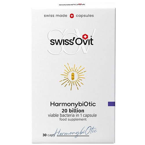 Gerosios bakterijos SWISSOVIT HARMONYBIOTIC, 30 kaps. | Mano Vaistinė