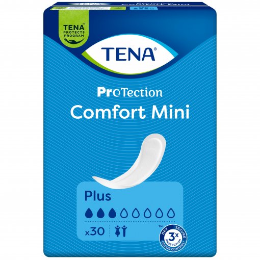 Lengvam ar vidutiniam šlapimo nelaikymui Įklotai TENA COMFORT MINI PLUS, 30 vnt. | Mano Vaistinė