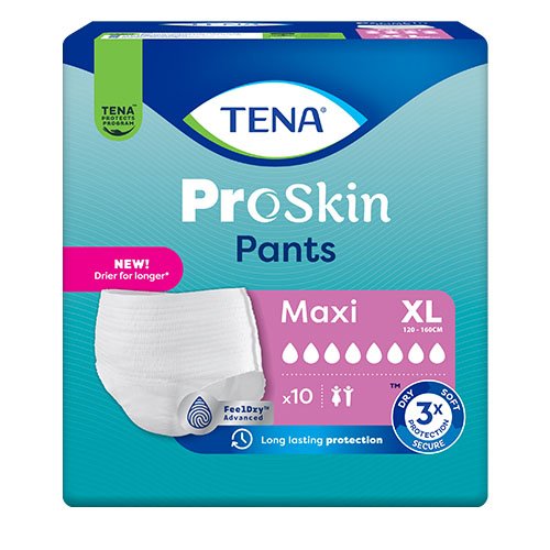 Sauskelnės-kelnaitės TENA PANTS MAXI, XL, 10 vnt. | Mano Vaistinė