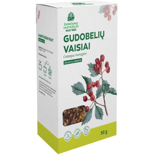 Kraujagyslėms Žolelių arbata ŠVF GUDOBELIŲ VAISIAI, 50 g | Mano Vaistinė Kraujagyslėms Žolelių arbata ŠVF GUDOBELIŲ VAISIAI, 50 g | Mano Vaistinė