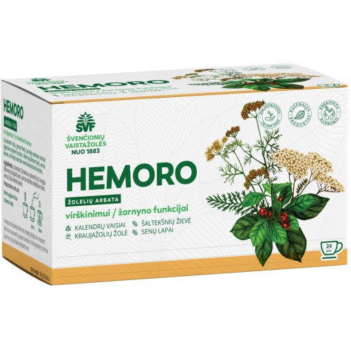 Arbatos ir vaistažolės nuo vidurių užkietėjimo Hemoro žolelių arbata 1.5 g, N24 (AC) | Mano Vaistinė Arbatos ir vaistažolės nuo vidurių užkietėjimo Hemoro žolelių arbata 1.5 g, N24 (AC) | Mano Vaistinė