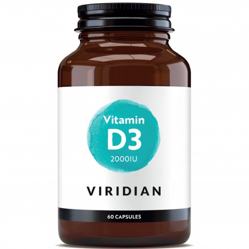 Vitaminas D3 2000IU VIRIDIAN, 60 kaps. | Mano Vaistinė