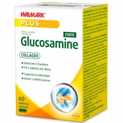 Sąnariams WALMARK GLUCOSAMINE+COLLAGEN FORTE, 60 tab.