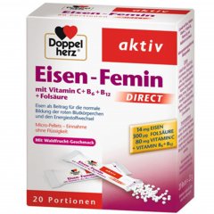 Geležis DOPPELHERZ AKTIV FEMIN DIRECT, 20 pak.