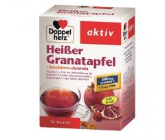 Imunitetui ir nuo oksidacinės pažaidos DOPPELHERZ AKTIV HEISSER GRANATAPFEL (HOT POMEGRANATE), 10 pak. 