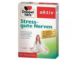 Nervų sistemai DOPPELHERZ AKTIV STRESS GUTE NERVEN, 30 tab. 