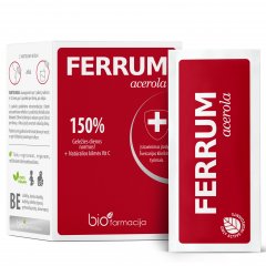 Geležis su vitaminu C FERRUM ACEROLA, 28 vnt. Geležis su vitaminu C FERRUM ACEROLA, 28 vnt.