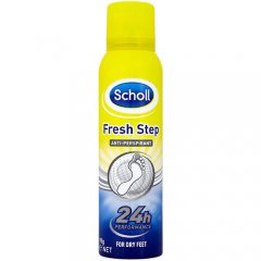 Purškiamas pėdų antiperspirantas SCHOLL FRESH STEP, 150 ml