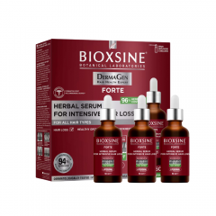 Serumas nuo intensyvaus plaukų slinkimo BIOXSINE FORTE, 50 ml, 3 vnt. 