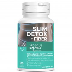 Svorio kontrolei, žarnynui ACORUS BALANCE SLIM DETOX FIBER, 100 kaps.