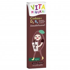 Vitaminizuoti šiaudeliai ACORUS BALANCE VITAMINUKAI šokolado skonio, 10 vnt.