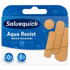 Pleistrų rinkinys SALVEQUICK AQUA RESIST, 22 vnt. Pleistrų rinkinys SALVEQUICK AQUA RESIST, 22 vnt.