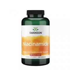 Vitaminas B3 (niacinas) SWANSON, 500 mg, 250 kapsulių