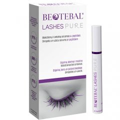 Blakstienų ir antakių serumas su peptidais BEOTEBAL LASHES PURE, 3 ml 