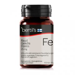 Geležis BERTIL'S, 25 mg, 100 tablečių
