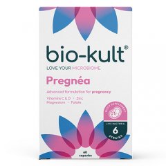 Pieno rūgšties bakterijų kompleksas nėščiosioms BIO-KULT PREGNEA, 60 kaps.
