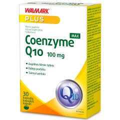 Kofermentas WALMARK COENZYME Q10 MAX 100mg, 30 kaps.