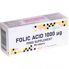 Folio rūgštis 1 mg 50 tablečių