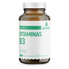 Bioaktyvus Vitaminas B3 (nikotinamidas) ECOSH 250 mg NE, 90 kapsulių