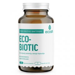 Pieno rūgšties bakterijos ECOSH ECOBIOTIC, 90 kapsulių