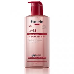 Dušo gelis ir aliejus EUCERIN pH5, 400 ml