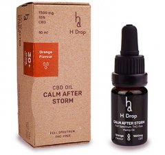 Apelsininis kanapių CBD 15% aliejus H DROP CALM AFTER STORM, 10 ml