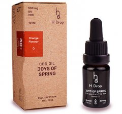 Apelsininis kanapių CBD 5% aliejus H DROP JOYS OF SPRING, 10 ml