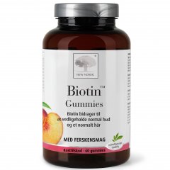 Guminukai su biotinu NEW NORDIC BIOTIN GUMMIES, 60 vnt. Guminukai su biotinu NEW NORDIC BIOTIN GUMMIES, 60 vnt.