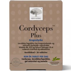 Vaisingumui, ištvermei NEW NORDIC CORDYCEPS PLUS, 30 tab.