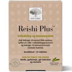 Ląstelėms ir imunitetui NEW NORDIC REISHI PLUS, 30 tab.