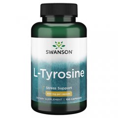 L-Tirozinas SWANSON, 500 mg, 100 kapsulių