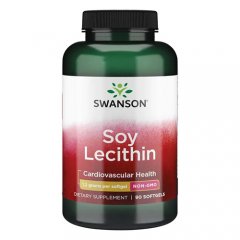 Lecitinas (BE GMO) SWANSON, 1200 mg, 90 kaps.