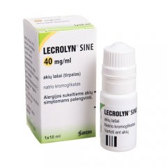 Lecrolyn sine 40mg/ml akių lašai, tirpalas 10ml N1