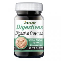 Augaliniai fermentai (Digestive enzymes) LIFEPLAN, 60 tab.