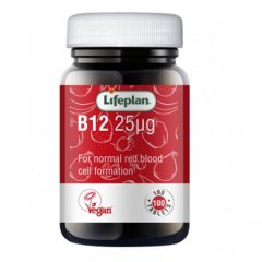 Vitaminas B12 LIFEPLAN, 100 tablečių