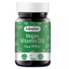 Vegan Vit. D3 LIFEPLAN, 2000TV, 30 kaps.