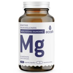 Bioaktyvus magnio bisglicinatas su vitaminu B6 ECOSH, 90 kapsulių Bioaktyvus magnio bisglicinatas su vitaminu B6 ECOSH, 90 kapsulių