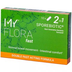 Gerosios bakterijos MY FLORA FAST SPOREBIOTIC, 15 kaps.