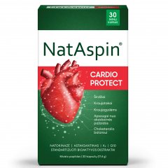 Širdžiai NATASPIN CARDIO PROTECT, 30 kaps. Širdžiai NATASPIN CARDIO PROTECT, 30 kaps.