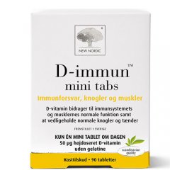 Vitaminas D NEW NORDIC D-IMMUN MINI, 90 tab.