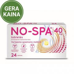 No-spa 40 mg tabletės, N24