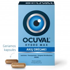 Akių drėgmei OCUVAL HYDRO MAX, 30 kaps. Akių drėgmei OCUVAL HYDRO MAX, 30 kaps.