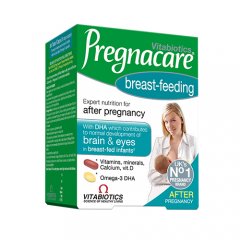 Moterims žindymo laikotarpiu PREGNACARE BREAST FEEDING, 56 tab./ 28 kaps.