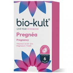 Pieno rūgšties bakterijų kompleksas nėščiosioms BIO-KULT PREGNEA, 60 kaps.