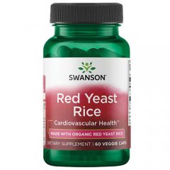 Raudonųjų mielių ryžiai SWANSON, 600 mg, 100 kaps. (Ekologiški JAV)